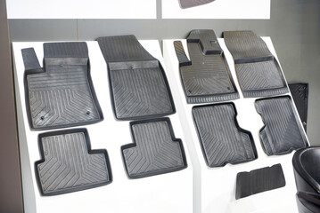 Rubber floor mats for car in store