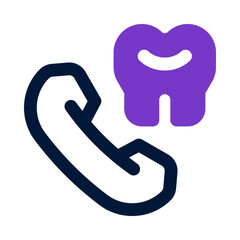 dental phone icon for your website, mobile, presentation, and logo design.