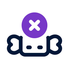 Obraz premium no candy icon for your website, mobile, presentation, and logo design.