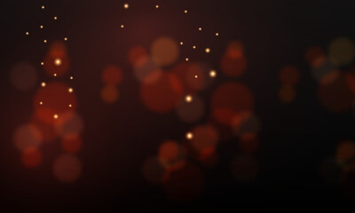 vector sparkles and bokeh background with text space