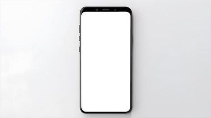 white screen mobile phone created with Generative AI 