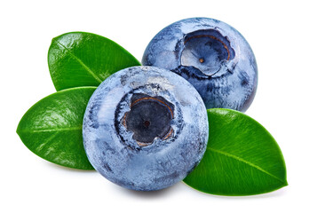 Blueberry isolated on white