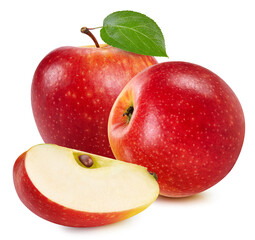 Apples isolated on white