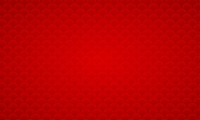 Vector red background template with wave patterns.