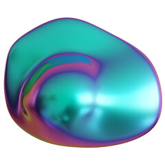 abstract 3D render of colorful bubbles.