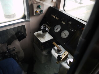 Control panel of a train.