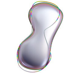 abstract 3D render of colorful bubbles.