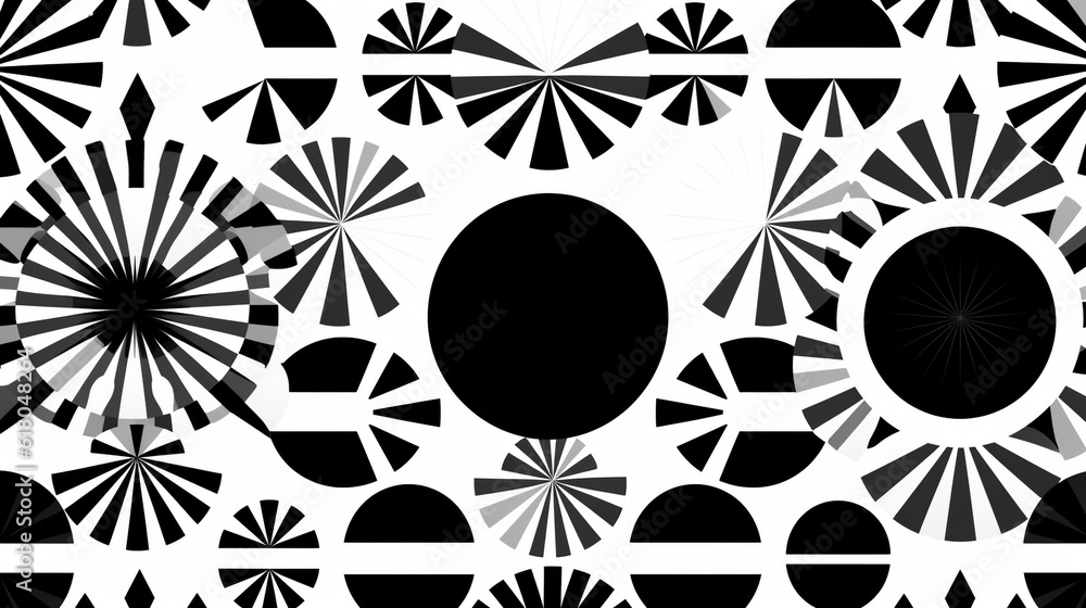 Poster black and white organic patterns. random but orderly arrangement. minimalistic and simple.