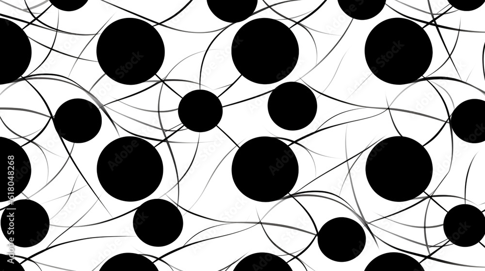 Poster black and white organic patterns. random but orderly arrangement. minimalistic and simple.