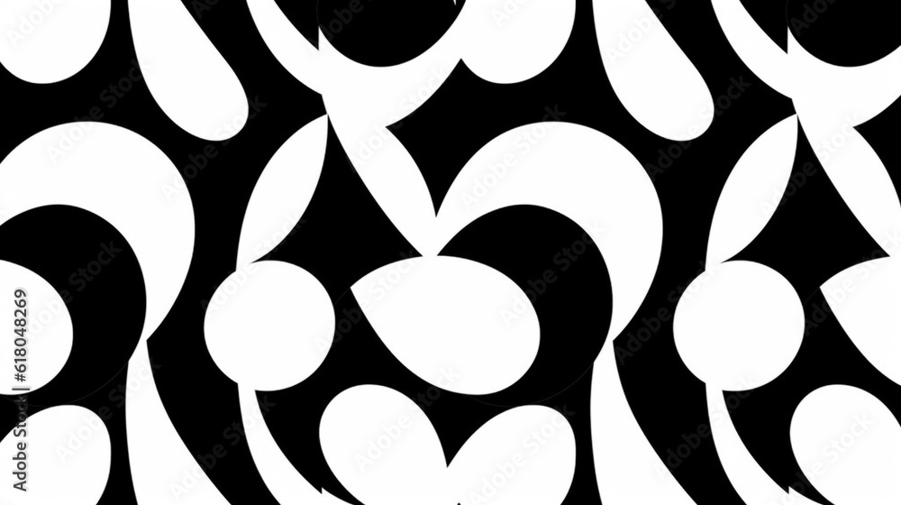 Poster black and white organic patterns. random but orderly arrangement. minimalistic and simple.
