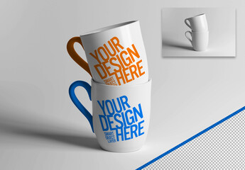 Customisable mock up of a mug