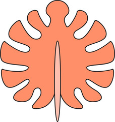 tropical leaf illustration