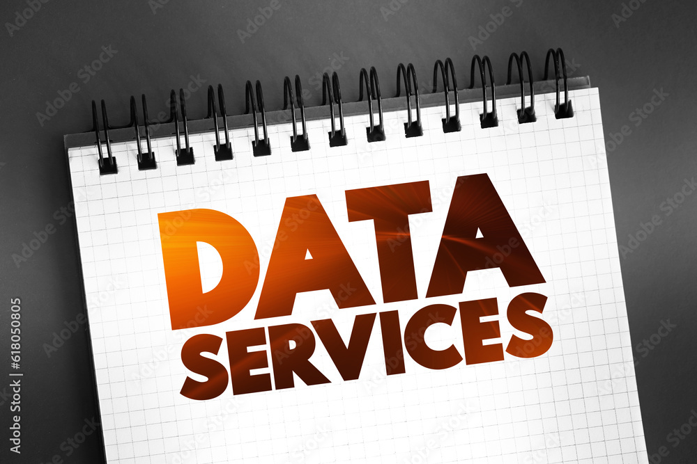 Poster data services - self-contained units of software functions that give data characteristics it doesn't