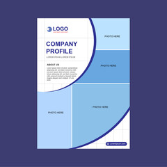 Company Profile cover template design, modern brochure, flyer template