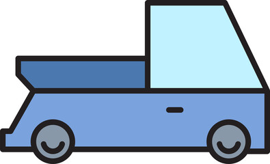 pickup truck icon illustration