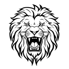 lion head vector