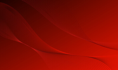 red curves wave business lines modern element abstract background
