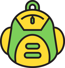 backpack icon illustration