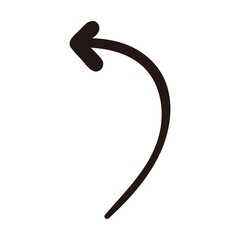 Hand drawn line arrow vector element