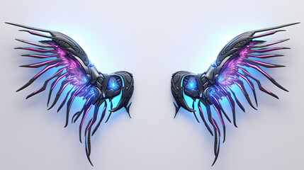 Cyberpunk Angel Wings
