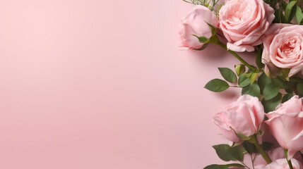 minimal background with roses on it