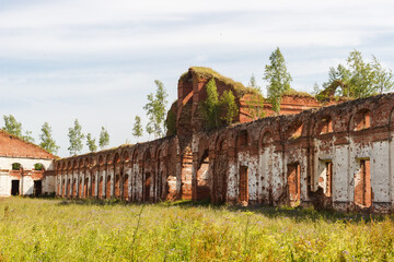 settlement of the Novgorod region. Ruined Ruins.