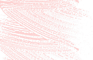 Grunge texture. Distress pink rough trace. Fetchin