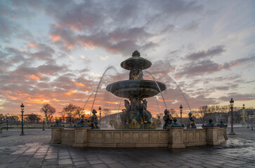 Fountain at Place de la Concord in Paris