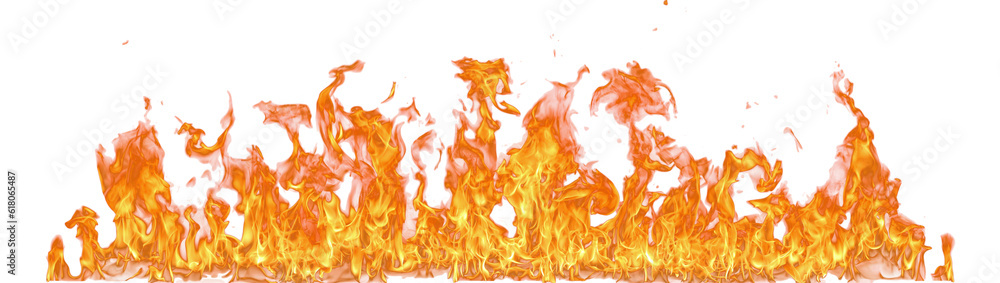 Aufkleber fire flame on transparent background isolated png..
