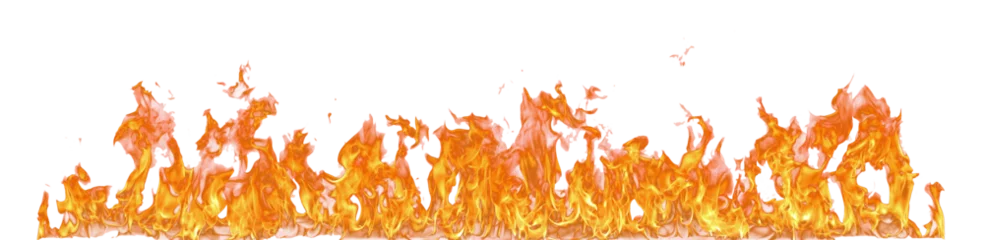 Fototapeten Feuer & Flamme Fire flame on transparent background isolated png..  © Prasong Takham