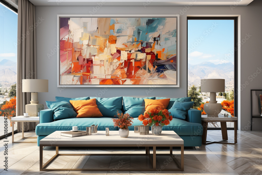 Aufkleber This abstract artwork captures the essence of the Acropolis of Athens with a modern twist.  Generative AI technology.