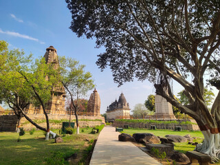 Famous sculpture, Khajuraho, Madhya Pradesh, India.