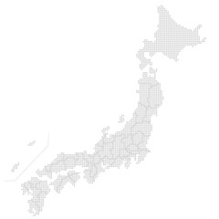 ベクター日本地図
