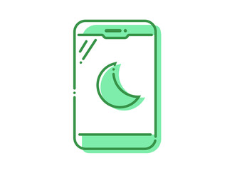 スマホ　お休みモード　緑