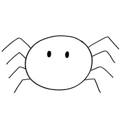 Spider icon. Halloween day. Outline