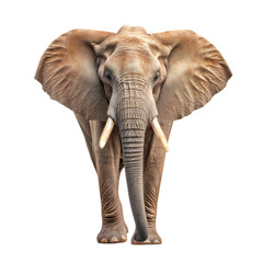 Obraz na płótnie Canvas An elephant isolated on transparent background, Generative AI