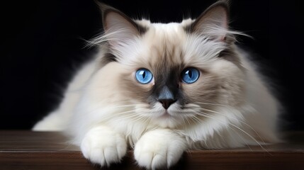Obraz premium Serene Moments: Captivating Ragdoll Cat Images