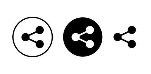 Fototapeta premium Share icons set. Share vector icon