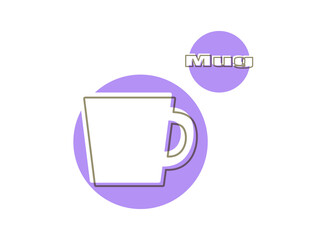マグカップ　紫