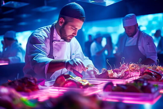 gastronomic festival, where you can see chefs preparing dishes from different cuisines of the world.