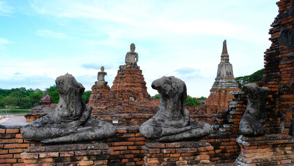Fototapeta na wymiar Ayutthaya, Thailand, Asia, Historical Park, UNESCO World, Travel, TOP THINGS TO DO,