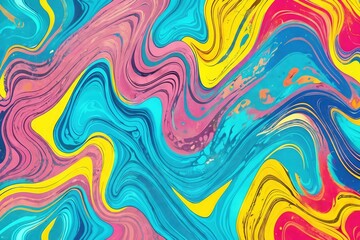Liquid paints stains, fluid art abstract background. Ai generative