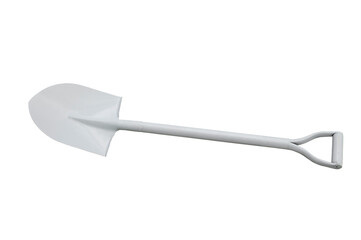 White shovel isolated on white background.