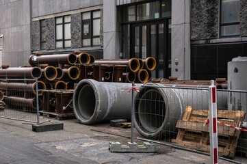 Pipes ready to be installed