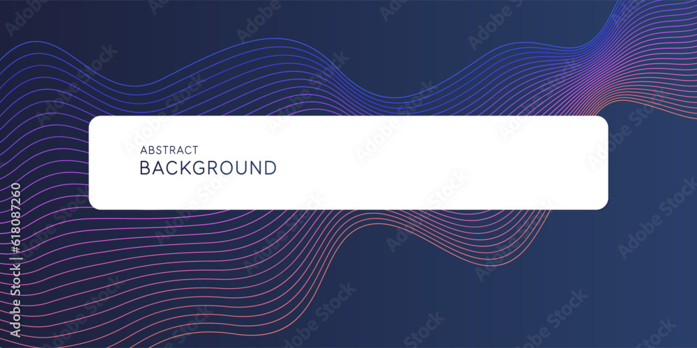 Poster poster with dynamic waves. vector illustration in minimal style. abstract background.