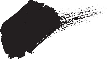 筆で描いたような流れる墨汁のイメージ　和を演出する滑らかな曲線バナー背景