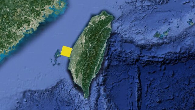 Taiwan, ocean, pacyfik, wyspa, woda, brzeg, mapa, wybrzeże, widok, 