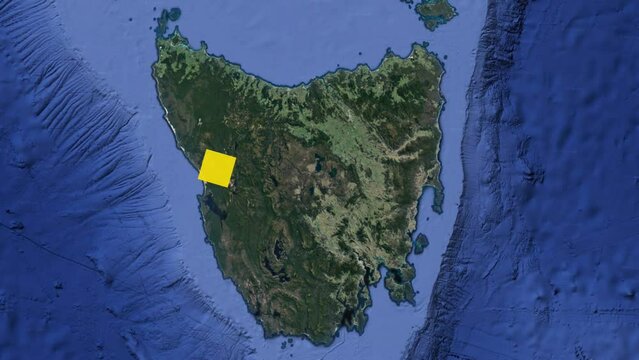 Tasmania, ocean, pacyfik, wyspa, woda, brzeg, mapa, wybrzeże, widok, 
