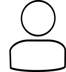 User icon. Web user symbol. Human sign. Social profile icon