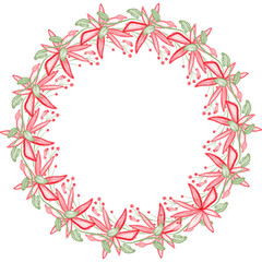 Christmas wreath,Transparency,Illustration